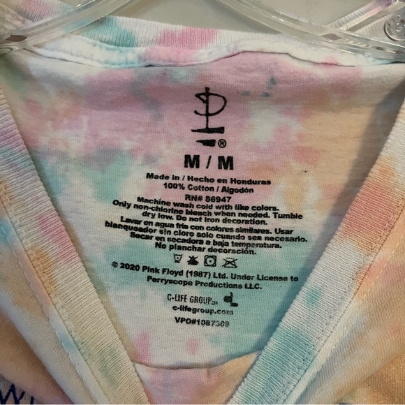 Urban Outfitters Pink Floyd Wish You Were Here Tie-Die T-Shirt - Men’s Medium - Picture 3 of 4